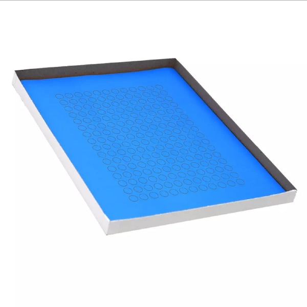 Label Sheets, Cryo, 9.5mm Dots, for 0.5-1.5mL Tubes, 20 Sheets, 192 Labels per Sheet, Blue, 3840PK